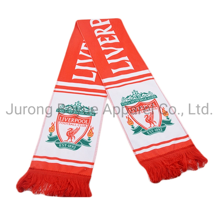 Wholesale OEM Fashion Comfortable Advertising Custom Printed National Team Long Velvet Football Team Fans Club Scarf