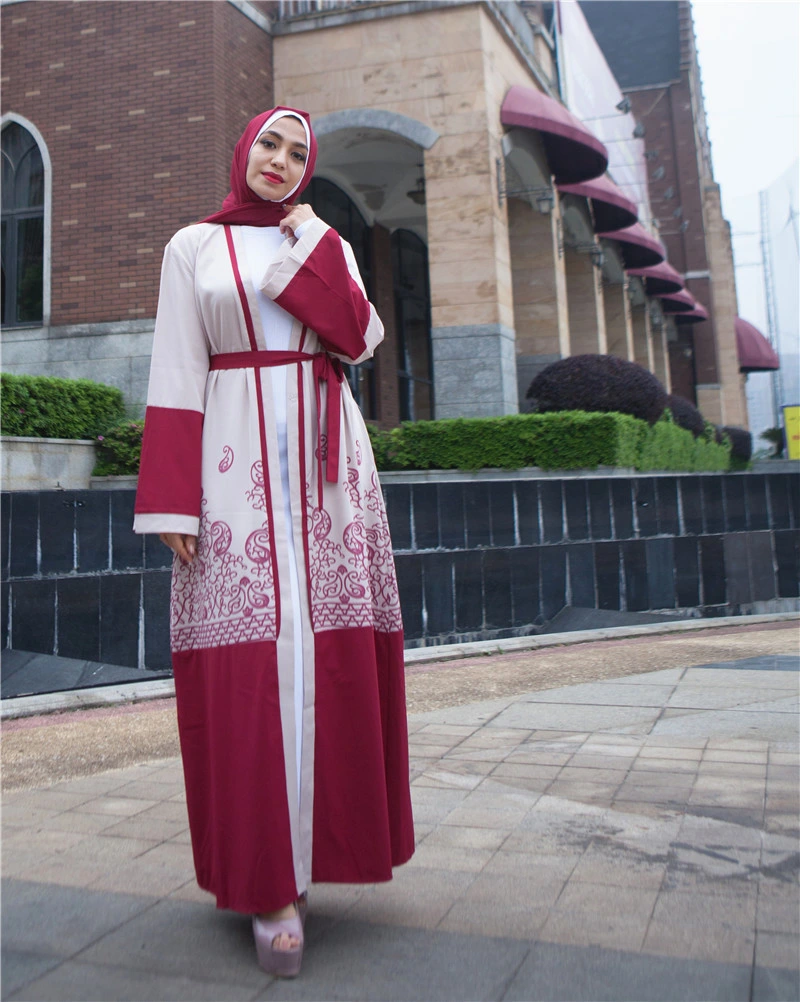 Wholesale Arabic Dubahi Cardigan Abaya Design Women Abaya Muslim Dress Long Sleeve Kaftan Canada USA Koleksi Baju Abaya Fashion Kimono Dress Clothing Factory